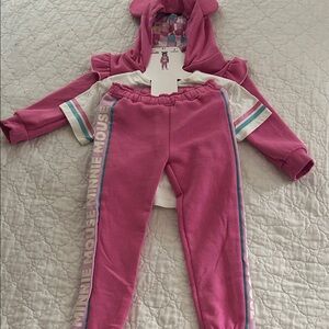 Disney Pink Minnie Mouse Jogger Set